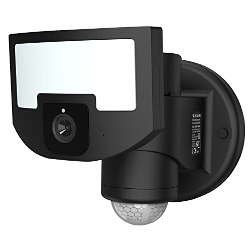 Image of SLx Security Light Outdoor Motion Sensor, WiFi Camera with App Control, Colour Night Vision, PIR Sensor, 1700 Lumen LED Floodlight, IP65 Weatherproof, 210° Field of Vision Motorised Motion Sensor