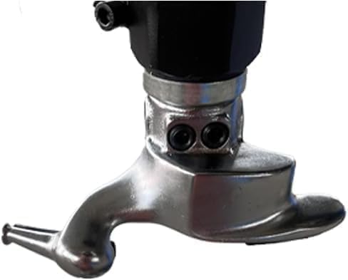 Close-up of the alloy steel mounting head