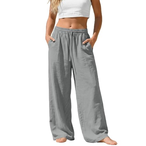 Pantalon en lin léger pour vos journées de plage et vacances