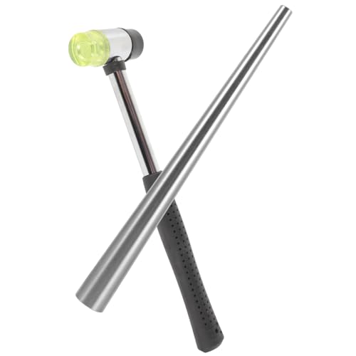 VILLCASE Ring Correction Tool Mandrel Stick Hammer Jewelry Mandrel Set Portable Ring DIY Jewelry Tools