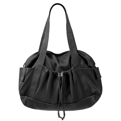 CONTAIL 33L Foldable Soft Neoprene Scuba Fabric Tote Bag,Lightweight Women Shoulder Bag,Convertible Small Handbag