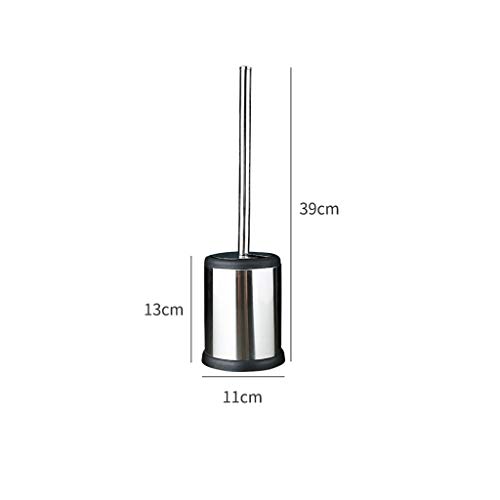 Brosse WC et support avec long manche inox 304 et base stable