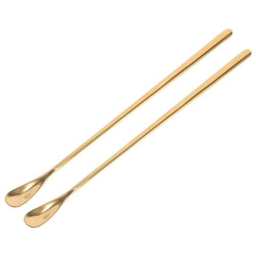 NOLITOY 2pcs Stainless Steel Reptile Feeding Spoon Lizard Cat Spoon Pet Food Scoop for Wet Food