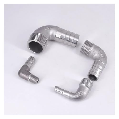 Codo acero inoxidable 304 de 90 grados para tubería industrial BSPT 4