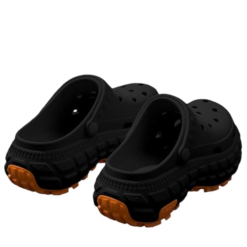 Clogs robustes plateforme avec sangle rotative réglable et semelle épaisse - 6