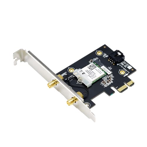 ASUS AX1800 PCIe WiFi Adapter (PCE-AX1800) - WiFi 6, Bluetooth 5.2, Ultra-Low Latency Wireless, 2 External Antenna, Supporting Total Data Rate up to 1800Mbps, WPA3 Network Security, OFDMA and MU-MIMO - image 9