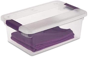 Sterilite 17531712 15-Quart ClearView Latch Box Storage Tote Containers