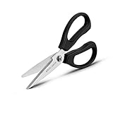 KUNIFU Multi-Purpose Kitchen Shears, Kitchen Scissors Come Apart Dishwasher Safe, Ultra Sharp Stainless Steel Food Scissors, Heavy Duty Cooking Shears for Chicken Meat Poultry Fish Herbs Vegetables