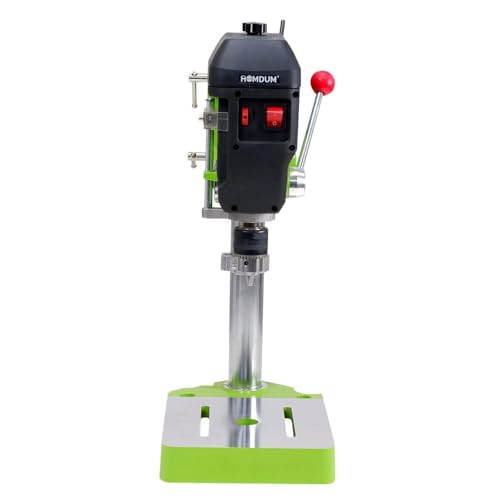 Image of HELLARO 680W High speed bench Electric Drill Machine - |with 3 Level Speed Drilling - Chuck size 13 mm - 2.5 Inch depth- Procut Bench Press drill |Green|