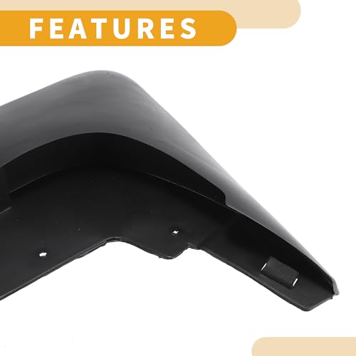 Image of Mud Flap Splash Guard - Car Front & Rear Side Mud Guards - for Ford FIESTA 2005-2008 Plastic Black with Mount Accessories - 1 Set