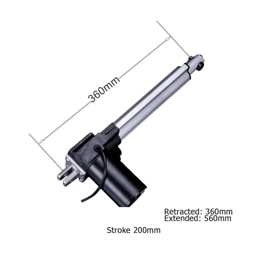 Vérin électrique 6000N motorisation trappe et levage charge lourde course 250mm - 6