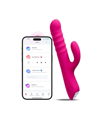 LOVENSE Velvo Rabbit Vibrator G Punkt Vibration für Frauen Klitoris Stimulator mit App Fernbedienung Sex Spielzeug für die Paare Dildo Vibrator mit 360 Rotierenden Perlen IPX7 Wasserdicht