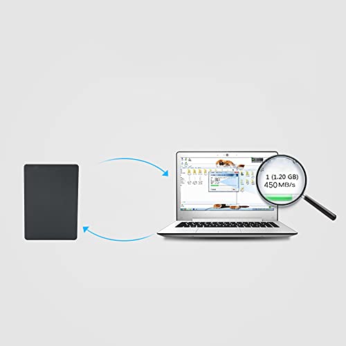 Caja externa para disco duro SSD M.2 2 en 1 negra ABS miniatura 2
