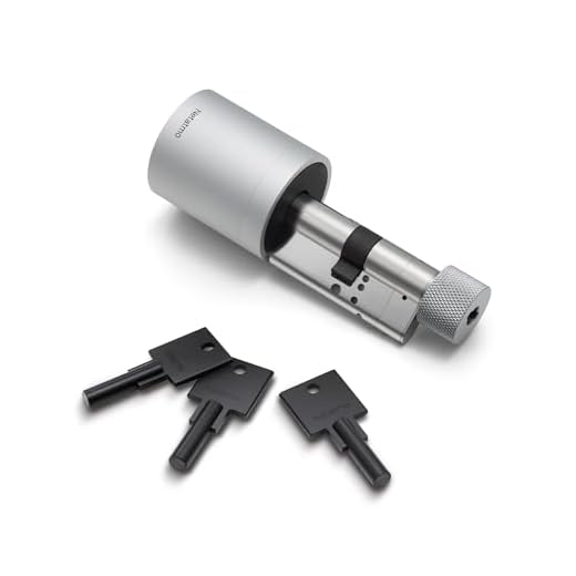 Netatmo Smart Doorlock - Serrure Intelligente avec Accès Smartphone, Clés NFC sécuriée, Partage d'Accès Invités, Cylindre Européen Universel Connceté EN15684, Bluetooth Chiffré, NDL-EC