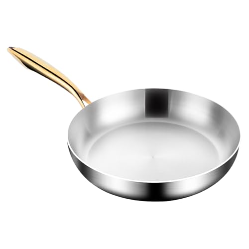 Cacerolas antiadherentes – Sartén antiadherente, pequeña olla de cocina para el hogar, sartén de cocina, utensilios de cocina de acero inoxidable con mango antideslizante, utensilios de cocina para el