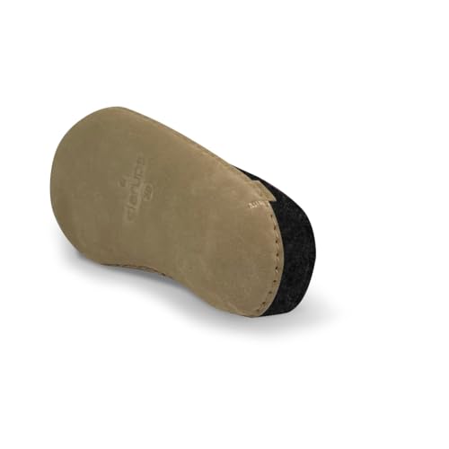 Image of Glerups 100% quality wool mix Shoe Slipper with rubber sole - Unisex - Forest