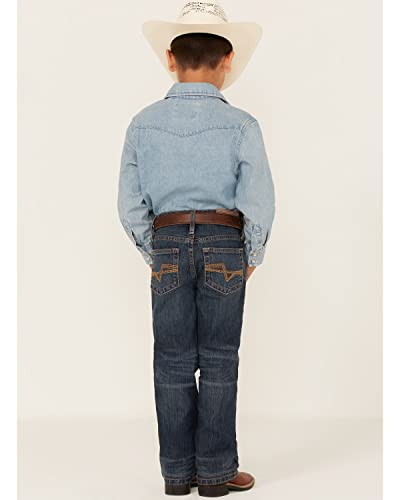 Cody James Boys' Saguaro Dark Wash Mid Rise Stretch Slim Bootcut Jeans - CBSP20J10-BIG 10 REG3