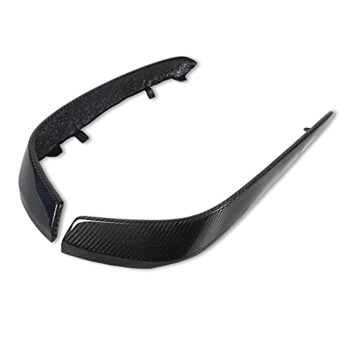 Capa para aletas de farol de neblina, divisor de luz frontal de fibra de carbono elegante Colorfast