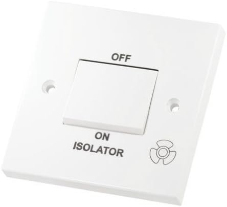 10A 3 POLE FAN ISOLATOR WHITE WALL SWITCH LG208