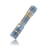 Drop Massdrop Blue Titanium AAA Flashlight — EDC Mini Pocket LED Torch, IPX-8 Waterproof, 3 Modes,...