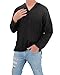Love Quality Men's Hoodie Hippie Shirts Beach 100% Soft Cotton Top Yoga Shirt Boho (Medium, Black)