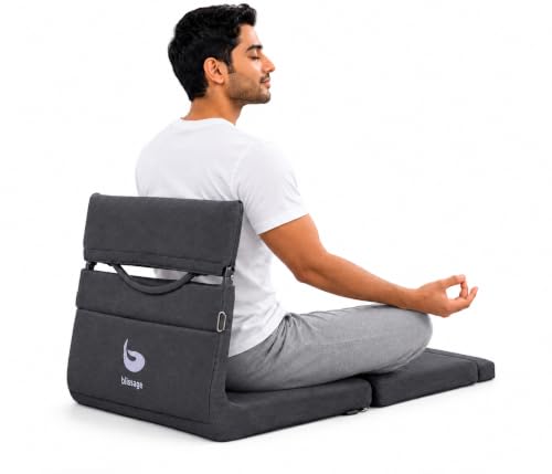 Image of Meditation Chair | Foldable Floor Cushion Seat with Back Support