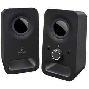 Logitech Z150 Wired Speakers, 2.0 Channels, 6 W, Black
