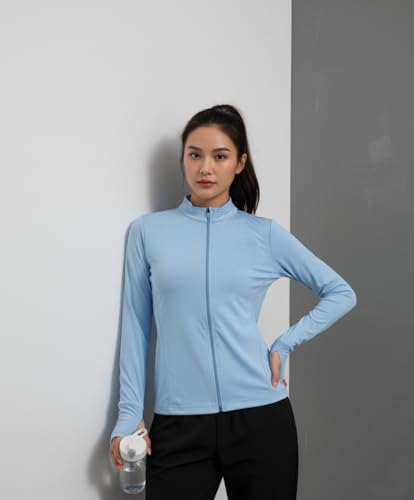 Image of PUMP'D Women's Jacket | Slim Fit | Thumb Hole Open Sleeve | With zipper | Perfect for workout