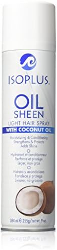 Isoplus Oil Sheen Light Spray Coconut Oil, 9 Oz