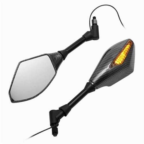 Espejos retrovisores moto 10mm Suzuki luces giro para espejos laterales indicador señal