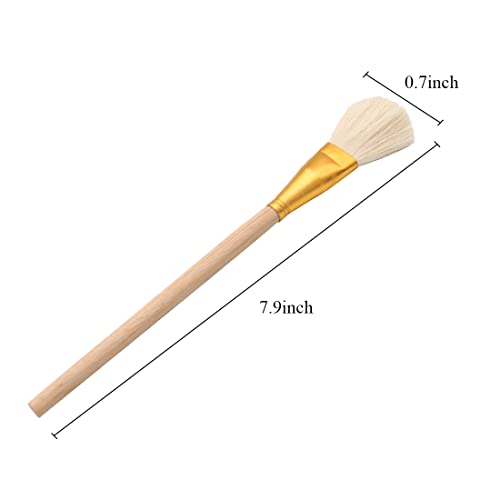 Gilding Brush, 3 Large Types Goat Hair Brush Sweep Mop For Gold Leaf Sheet Sweeper Painting Coloring Brush #TOP3