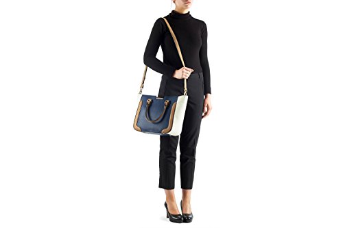 Clarks - Magnolia Belle, Bolsa de Hombro Mujer, Azul (Navy Combi), 32x37x13 cm (B x H x T)