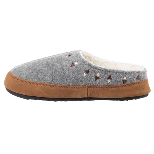 Image of Acorn Womens Slipper with Berber Lining, Suede Siding and Durable Non-Slip Indoor /Outdoor Sole