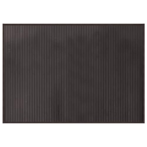vidaXL Tapis rectangulaire Marron foncé 70x100 cm Bambou, Tapis de Salon, Tapis de Cuisine, Tapis rectangulaire, Tapis de Chambre à Coucher
