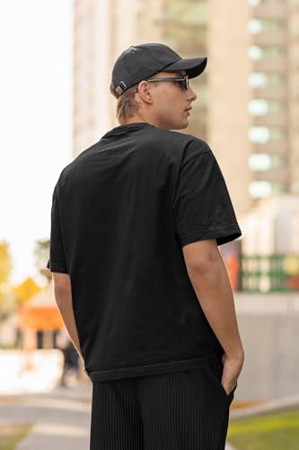 Image of CAPTCHA Men's Oversized Tshirt in Black - Nirvana Wings
