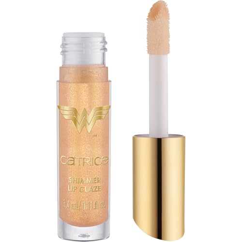 Catrice Wonder Woman Shimmer Lip Glaze, con oli, lucida, brillante (3.4ml)