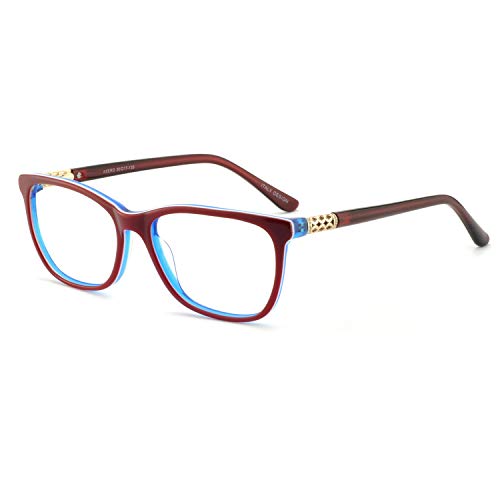 Image of Blue Light blocking Eyeglasses For Women Cat Eye Fashion Optical Frame