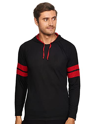 Image of Men's Cotton Blended Regular Fit Hood T-Shirt-P128