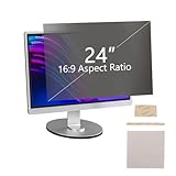 Msiud 24 Zoll Bildschirm Blickschutzfilter, Verbesserter Displayschutzfolie Abnehmbare HD Datenschutzfolie mit Blaulichtfilter und Blendschutz für Computer Monitor 16:9 Seitenverhältnis