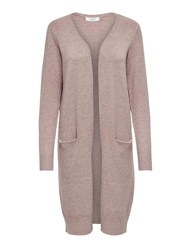 JDY Damen Jdymarco L/S Long Cardigan Knt Noos, Rosa (Woodrose Woodrose), M