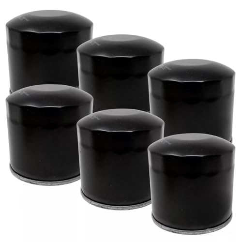 ACTIVLIFE 6PK Oil Filter Replacement For Toro 104-5167, 108-3841, 125-7025, 42-9030, 99-8384, Titan Max 60 Inch, Universal Fit, Steel, Lawn Mower Oil Filters