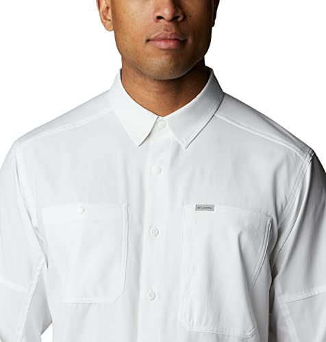 Image of Columbia Men's Silver Ridge Utility Lite Long Sleeve, White, 6X Big
