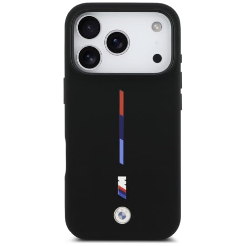Coque silicone iPhone 17 Pro compatible MagSafe CG Mobile BMW M noire - 3