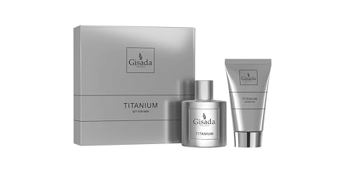 Gisada Titanium Herren-Duftset, Eau de Parfum 50 ml, Duschgel 100 ml