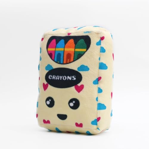 Image of Mutt of Course Xtra Crayons 3 Toys in 1 | Plush Toy for Dogs | Dogs 3 in 1 Toy with Squeaker