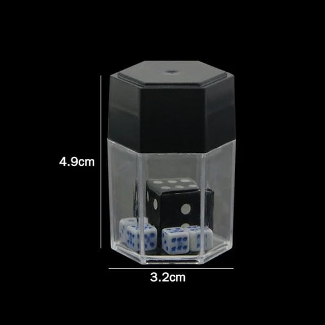Miniatura 4 de 1 pieza de dados negros bomba trucos de magia explotan explosión dados accesorios mágicos para magos primer plano ilusiones callejeras trucos