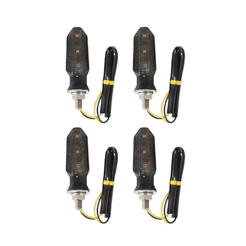 Clignotant LED pour moto ambre 12V 8mm Mini feu indicateur universel