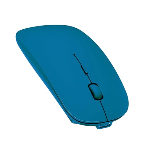 TECKNET Bluetooth Maus, Kabellose Maus mit 4800/3200/2400/1600/1200/800 einstellbare DPI, 2.4G USB Funkmaus, 4 Tasten Wireless Mouse, Bluetooth 5.0 Tragbare Mini funkmaus für Laptop/MacBook, Grün