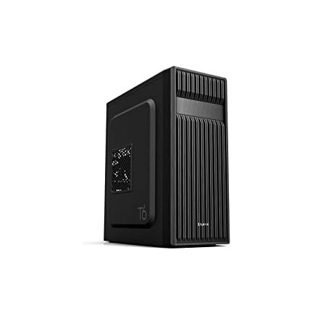 Zalman T6 ATX Mid Tower Computer PC Case, Pre-Installed 120mm Fan, 5.25 ODD, USB 3.0, Patterned Mesh Design, mATX ITX for Gaming Workstation, Black