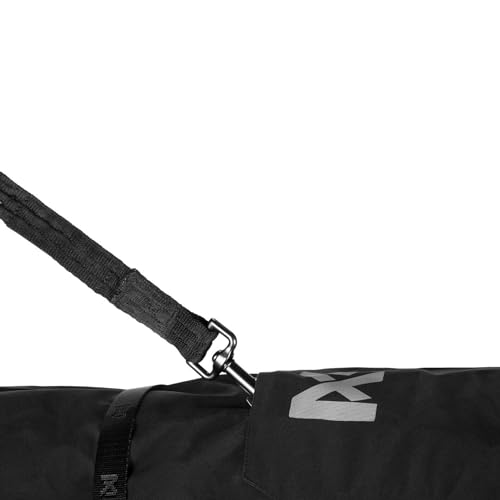 Non-stop dogwear Fjord Raincoat, wasserdichter Regenmantel für Hunde, verstellbar und atmungsaktiv mit Reflektstreifen, Leinenöffnungen und Beinschlaufen, für mittlere Hunde (Orange/Schwarz, 65)